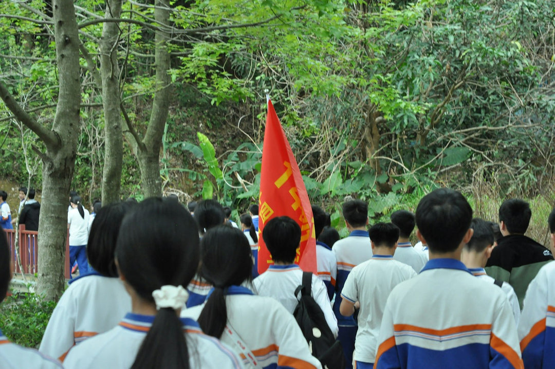Students in matching shirts